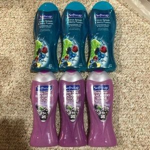 Soft soap body wash scrub